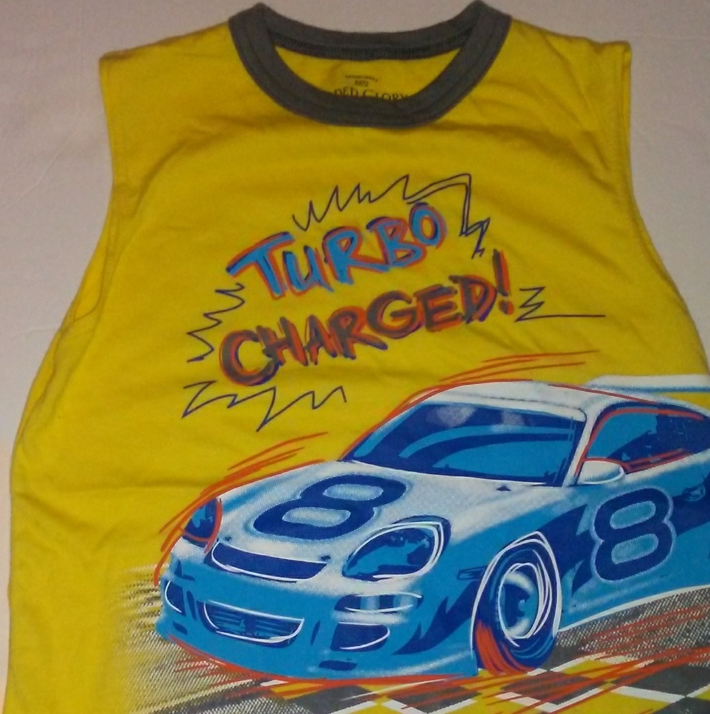 Yellow Sleeveless tank top shirt 8